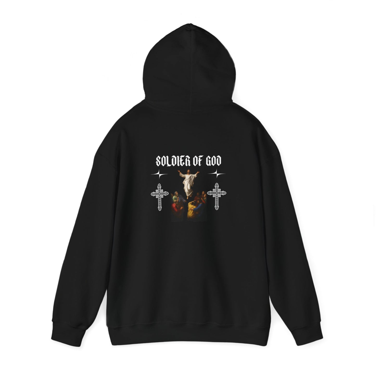 Unisex Hooded Sweatshirt - Soldier of God Design