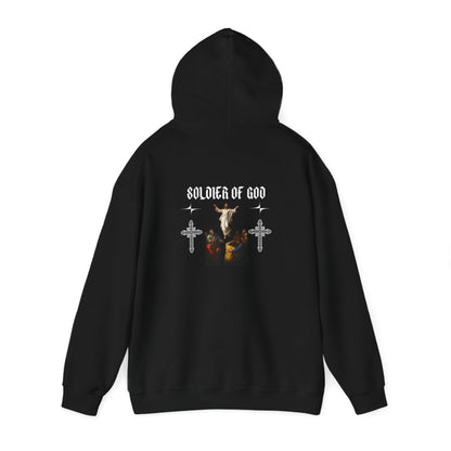 Unisex Hooded Sweatshirt - Soldier of God Design
